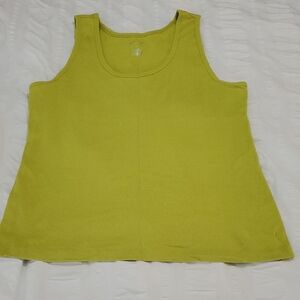 St. John's Bay Lime Green Tank Top